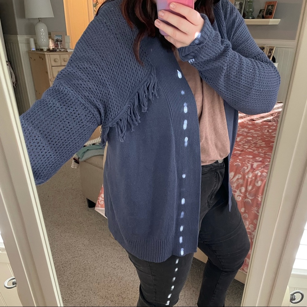 NWOT Wild Pearl Fringe Sweater